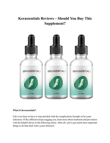 Kerassentials Reviews Unlock Your Hair